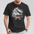 PapasaurusRex Papa Saurus Dinosaur Grandpa Dino Camiseta unisex Regalos divertidos