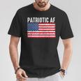 Patriotic Af American Flag Heart 4Th Of July Usa Pride T-Shirt Unique Gifts