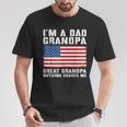 Patriotic American Flag Dad Grandpa Great Grandpa Graphic T-Shirt Unique Gifts