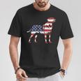 Patriotic Labrador Retriever Wearing Usa Flag 4Th July T-Shirt Unique Gifts