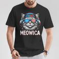 Patriotic Meowica 4Th Of July Cat American Flag Usa Kitty T-Shirt Personalized Gifts