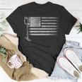 Patriotic Metal Detecting Usa Flag Treasure Hunt Detectorist T-Shirt Personalized Gifts