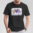 Peace Love Cure Alzheimers Awareness 2023 T-Shirt Unique Gifts