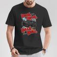 Pedal To The Metal Balls To The Wall Late Model Race Car T-Shirt Unique Gifts