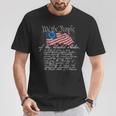 We The People US Constitution With Betsy Ross Flag T-Shirt Unique Gifts