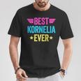 Personalisiertes T-Shirt Beste Kornelia Ever, Buntes Design Lustige Geschenke