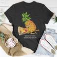 Pineapple Belongs On Pizza Lover Food Pun T-Shirt Unique Gifts