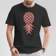 Pineapple Swinger Summer Fruit Gourmetegan T-Shirt Lustige Geschenke