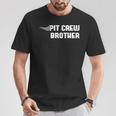 Pit Crew Brother Racing Car Family Matching Birthday Party T-Shirt Personalized Gifts