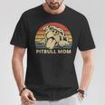 Pitbull Mom With Cute Pitty Face Pitbull Mom T-Shirt Unique Gifts
