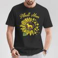 Pitbull Mom Sunflower Paw Pittie Dog Owner Mama Women Gif T-Shirt Unique Gifts