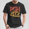 Pittsburgh 412 Pgh Pennsylvania Sl City Retro Home Pride T-Shirt Unique Gifts