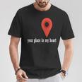 Your Place In My Heart- For Mom And Dad -Valentine's Day T-Shirt Unique Gifts