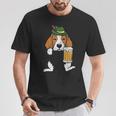 Pocket German Beagle Feet Oktoberfest Bavarian Dog T-Shirt Unique Gifts