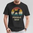 Poodle Dad For Poodle Dog Lovers Vintage Dad T-Shirt Unique Gifts
