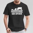 Professional Gate Opener Cow Apparel T-Shirt Unique Gifts