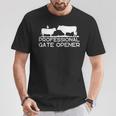 Professional Gate Opener Farmer Cow Vintage Farm Animal T-Shirt Unique Gifts