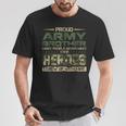 Proud Army Brother Patriotic Military Veteran T-Shirt Unique Gifts