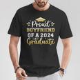 Proud Boyfriend Of A 2024 Graduate Senior Graduation Men T-Shirt Unique Gifts