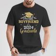 Proud Boyfriend Of Class Of 2024 Graduate Senior Graduation T-Shirt Funny Gifts