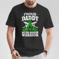 Proud Daddy Of A Scoliosis Warrior Awareness Ribbon Advocate T-Shirt Unique Gifts