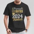 Proud Lil Brother Of A 2024 Graduate Graduation Senior 2024 T-Shirt Personalized Gifts