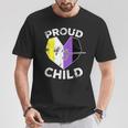 Proud Of My Nonbinary Child Non Binary Pride Flag Dad Mom T-Shirt Unique Gifts