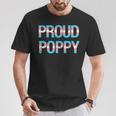 Proud Poppy Transgender Trans Pride Month Lgbtq Father's Day T-Shirt Unique Gifts