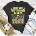 Proud World War 2 Veteran Son Military Ww 2 Veterans Family T-Shirt Unique Gifts