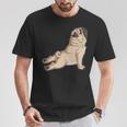 Pug Yoga Fitness Workout Gym Dog Lovers Puppy Athletic Pose T-Shirt Unique Gifts
