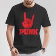 Punk Mohawk Punk Rocker Punker Black T-Shirt Lustige Geschenke