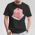 Punschkrapfen T-Shirt für Damen und Herren, Lustiges Konditorei Design Lustige Geschenke