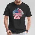 Pure American Blood Inside Me Country Flags T-Shirt Unique Gifts