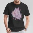 Purple Horse Painting Animal Art Equestrian T-Shirt Unique Gifts