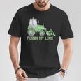 Pushing My Luck Construction Worker St Patrick's Day Boys T-Shirt Personalized Gifts