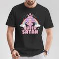 Queer Satan Baphomet Nicht-Binäre Geschlechtsflüssigkeit Queer Pride T-Shirt Lustige Geschenke