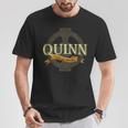 Quinn Irish Surname Quinn Irish Family Name Celtic Cross T-Shirt Funny Gifts