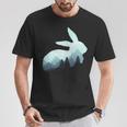 Rabbit Bunny Hare Double Exposure Surreal Wildlife Animal Pullover T-Shirt Unique Gifts