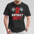 Race Car 2Nd Birthday Boy 2 Toddler Racing Car Driver T-Shirt Unique Gifts