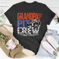 Race Car Themed Birthday Party Grandpa Pit Crew Costume T-Shirt Unique Gifts