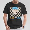 Rad Like Dad Hippie Face Check Dad Son Daughter Father's Day T-Shirt Unique Gifts