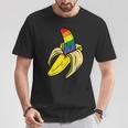 Rainbow Flag Banana Gay Pride Ally Lgbtq Lgbt Pup T-Shirt Unique Gifts
