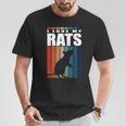 Rats Vintage Stripes Sweet Saying For Rat Holder T-Shirt Lustige Geschenke