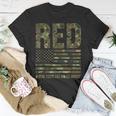 Red Friday Military Veteran Remember Everyone Deployed Camo T-Shirt Unique Gifts