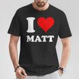 Red Heart I Love Matt T-Shirt Unique Gifts