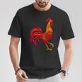 Red Rooster Vintage Retro Farmer Cock Bird Rooster T-Shirt Unique Gifts