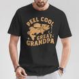 Reel Cool Great Grandpa Fishing Father's Day Dad Joke T-Shirt Personalized Gifts
