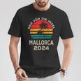 Reif Für Der Island Mallorca 2024 Palm Trees Sunset Outfit T-Shirt Lustige Geschenke