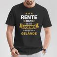 Rente 2023 Real Legend Leaves Terrain Pensioner T-Shirt Lustige Geschenke