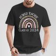 Retired Teacher Class Of 2024 Retirement Leopard Rainbow T-Shirt Personalized Gifts
